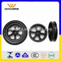 12 inch plastic spokes wheel with air rubber tyre